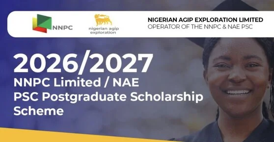Programme de bourses d'études supérieures NNPC/NAE PSC 2026/2027