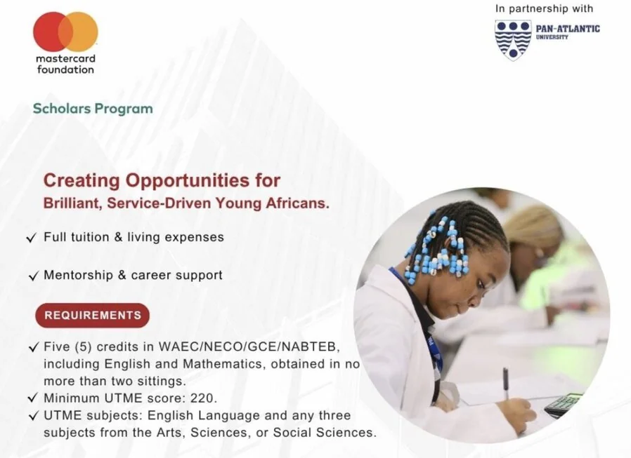 Programme de Bourses Mastercard Foundation 2026 à la Pan-Atlantic University