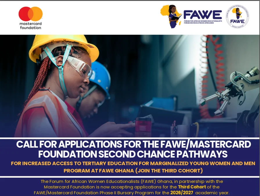 Programme de bourses FAWE Mastercard Foundation 2026-2027