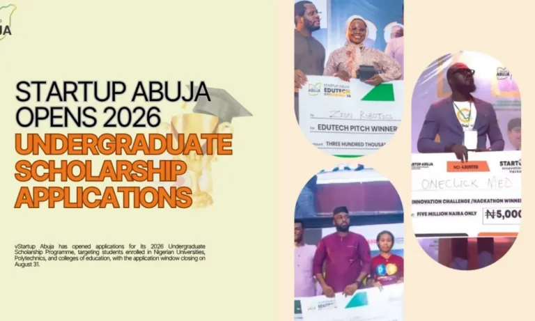 Programme de Bourse Startup Abuja 2026 : Jusqu'à 50 millions de N en financement