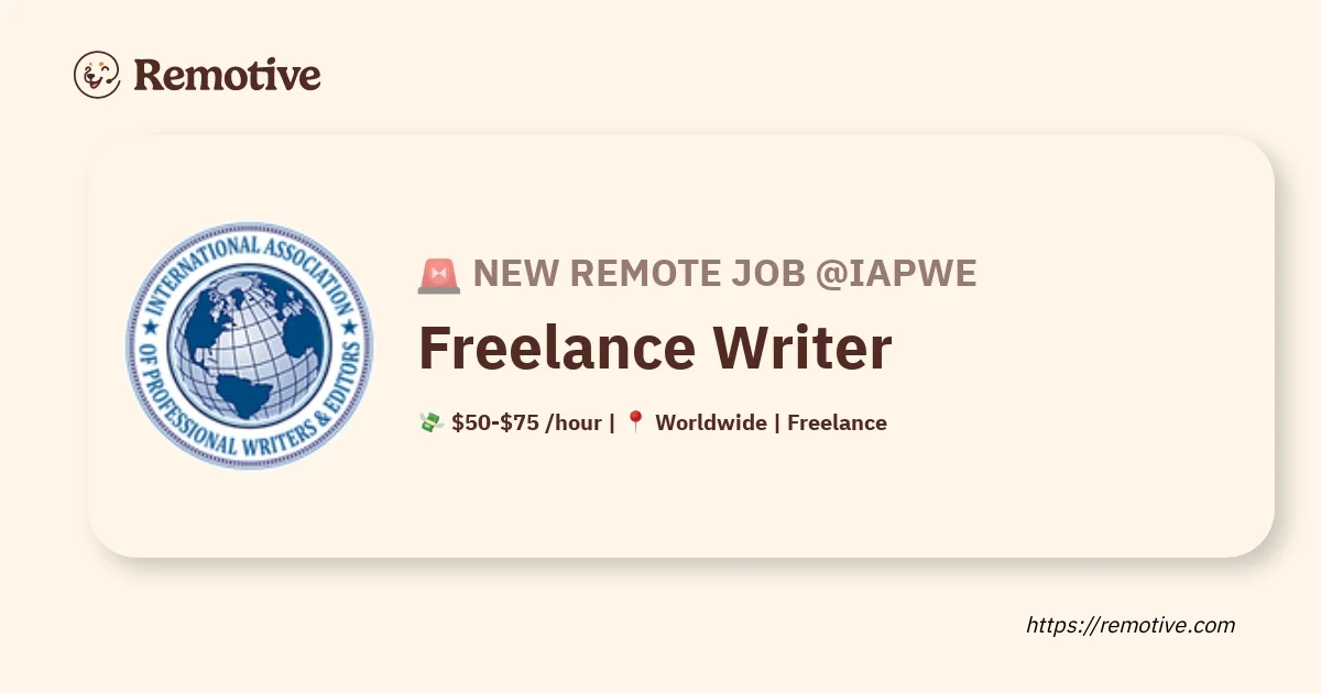 Rédacteur Web Freelance (Télétravail)