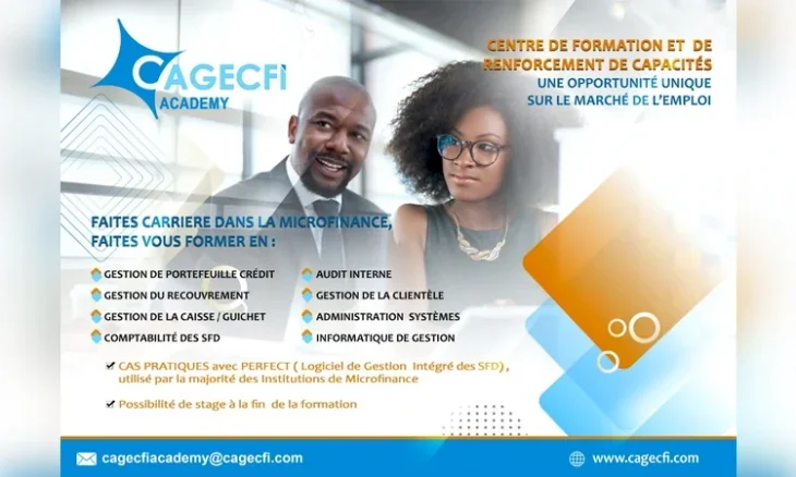 7 Formations professionnelles en microfinance avec stage garanti - CAGECFI Academy