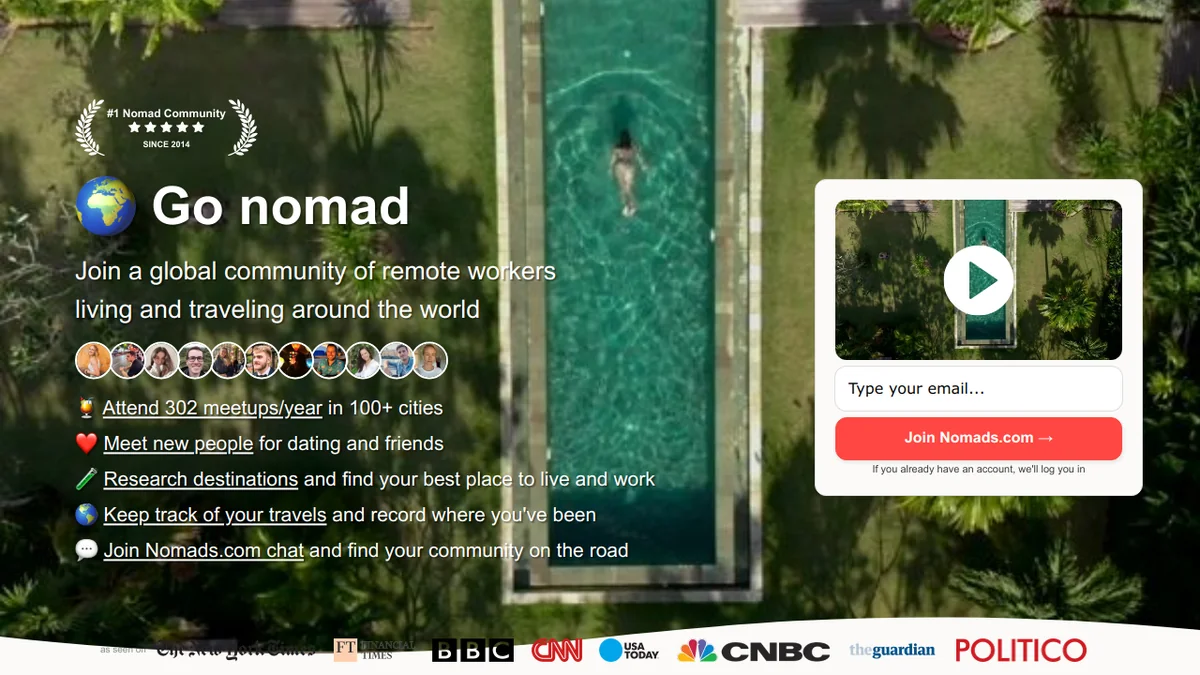 Nomads.com : La communauté mondiale des travailleurs nomades