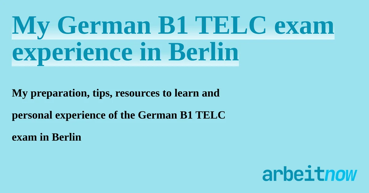 Guide pratique : Réussir son examen d'allemand TELC B1 en Allemagne